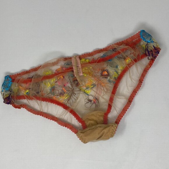 Agent Provocateur Zuri Red Multi Brief AP3 Medium New - Picture 8 of 11